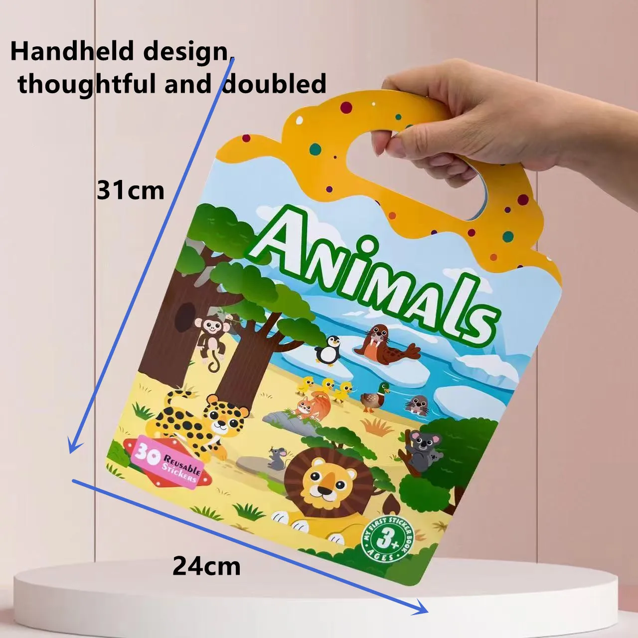 Reusable Sticker Book Early Education Scene DIY Puzzle Game Focus Cultivation Enlightenment Classic Toys for Child Age 2-4 Gifts