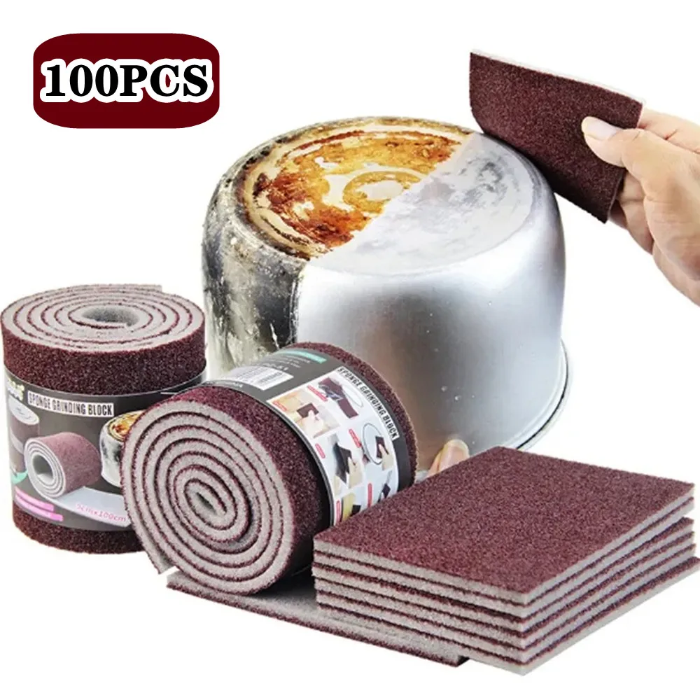 

100/5PCS Magic Melamine Sponge Carborundum Kitchen Sponge Eraser for Pan Pot Dish Sponges Kitchen Utensils Household Cleaning