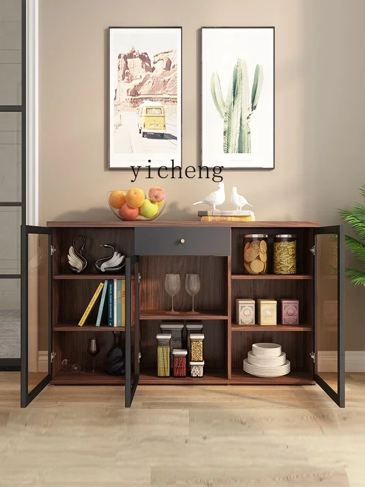dining side cabinet narrow ultra-thin wall household modern simple storage tea cabinet