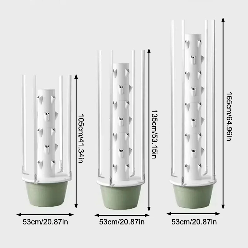 Avec Led élèvent la lumière espace arbre tour hydroponique verticale planteur de légumes Intelligent colonne de légumes culture hors sol équ