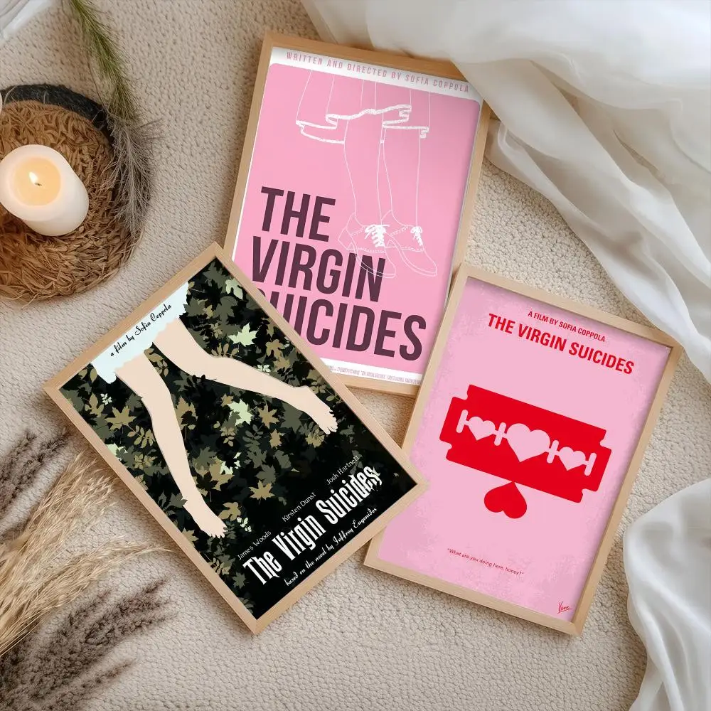 The Virgin S-Suicides Poster Stickers Self-Adhesive Painting Mural Decor Wall Decals for Bedroom Living Room Home HD Gift