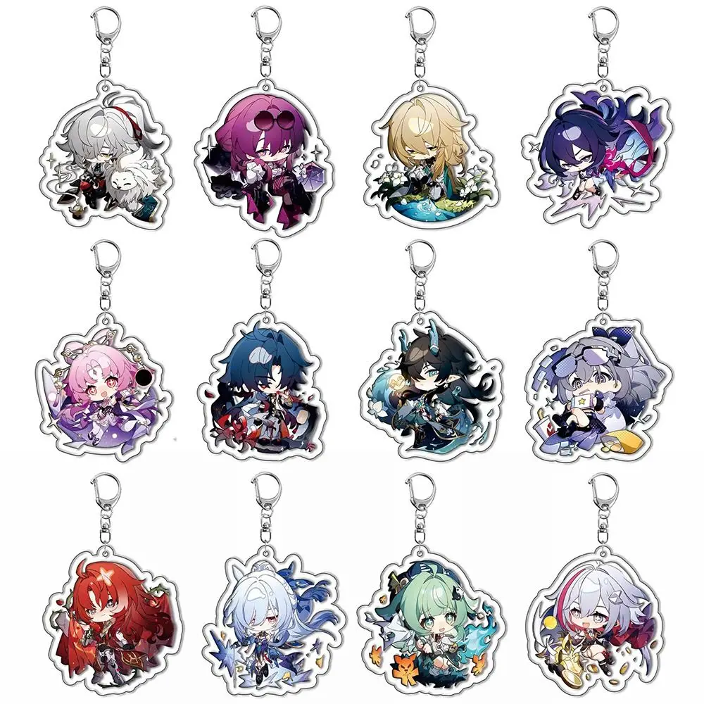 سلسلة مفاتيح Fuan Xuan Honkai Star Rail ، إكسسوارات قلادة لعبة Kafka Seele ، شارة الدعامة السابعة من مارس ، جديدة