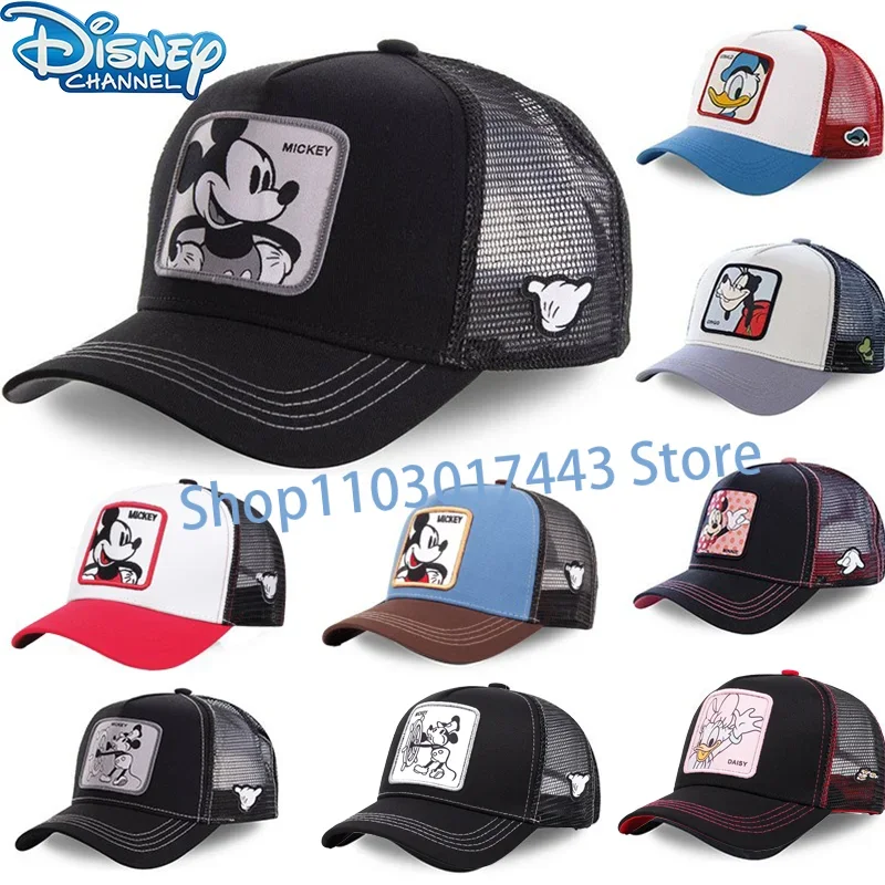 

Disney Cartoon Embroidery Mickey Mouse & Friends Baseball Cap Outdoor Mesh Duckbill Sunshade Cap Apparel Accessories Hats Caps