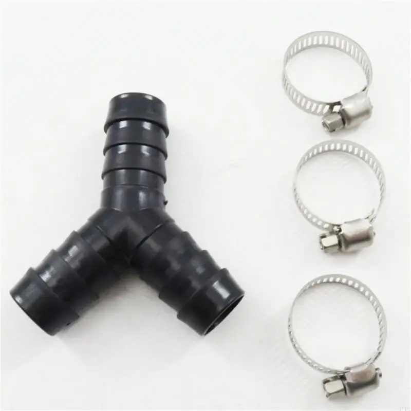 M7DA Y Shaped Splitter Down Pipe Hose Connector Space Saving Adapter Quick Installation