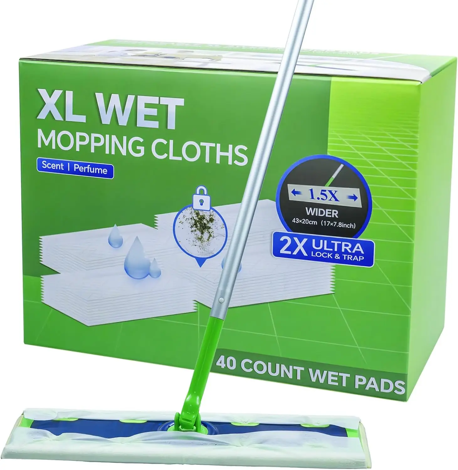 

Сменные влажные салфетки XL для Swiffer Sweeper, одноразовые салфетки для мытья полов X-Large, салфетки увеличенного размера для уборки различных поверхностей