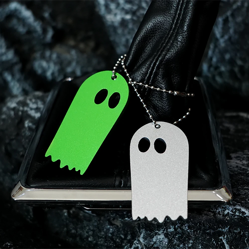 Unique Ghost Car Accessories Jdm Shift Knob Hanging Ornament Keychain