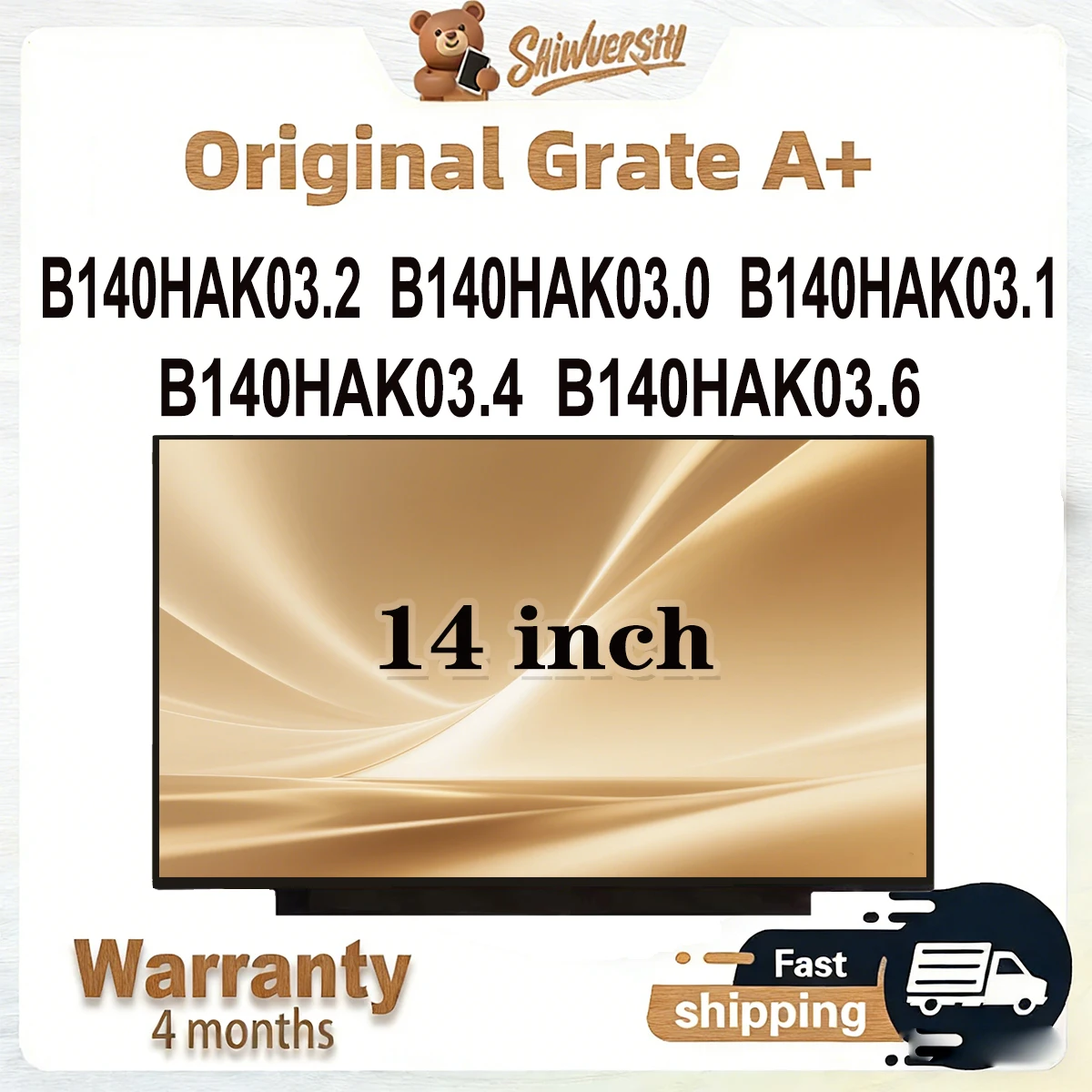 

Оригинальный новый A + 14-дюймовый тонкий ЖК-экран для ноутбука B140HAK03.2 B140HAK03.0 B140HAK03.1 B140HAK03.4 B140HAK03.6