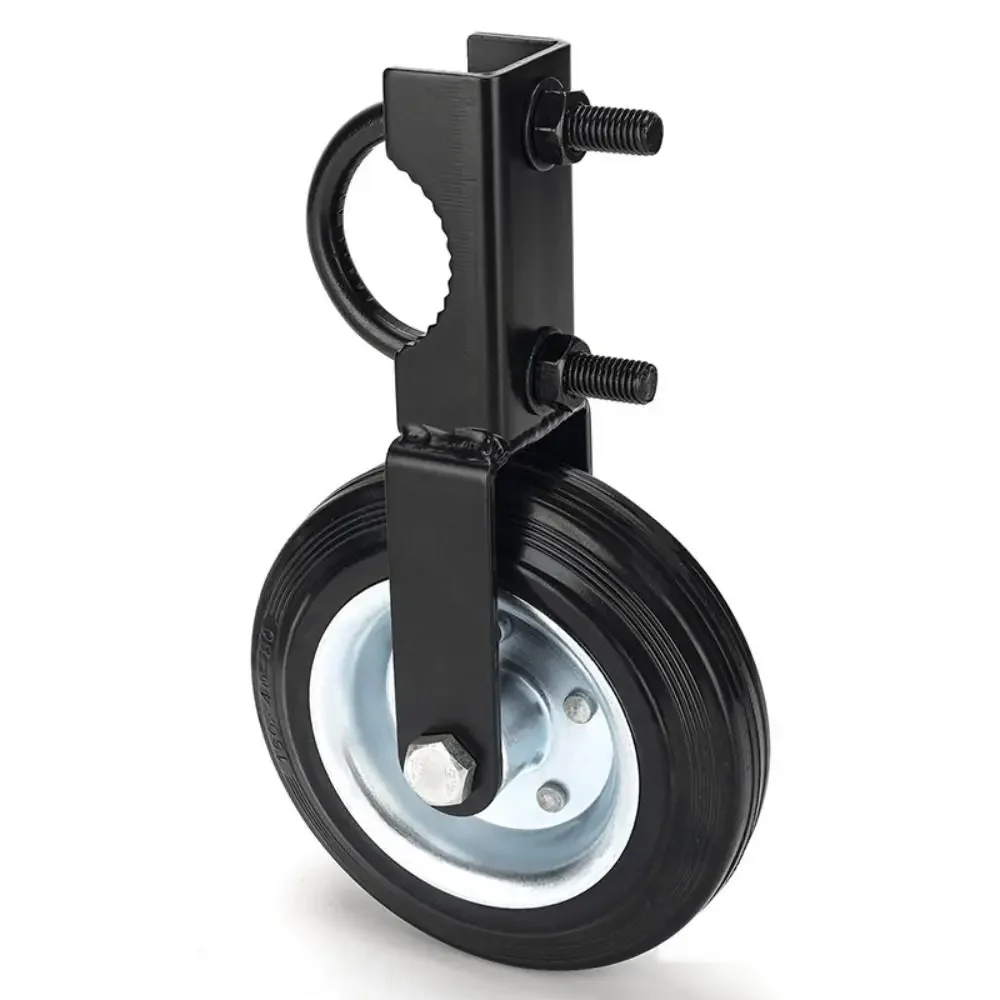 helper-heavy-duty-farm-gate-caster-rubber-wheel-black-metal-fence-gate-wheel-metal-tube-outdoor-door-frame-porch