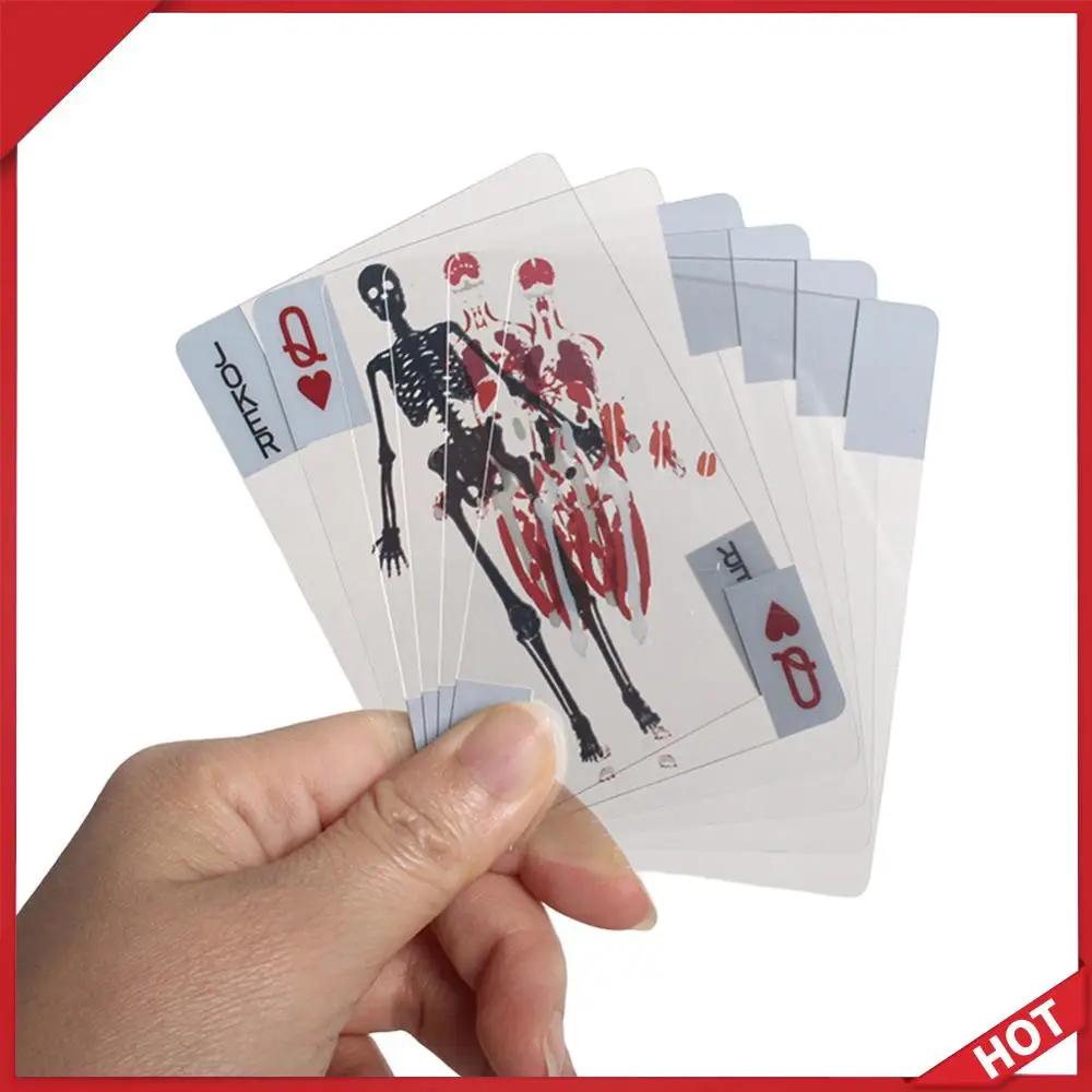 The Body Deck Cards Wear Resist 3D Image Educational Cards Multi-Purpose Human Anatomy Playing Cards for Card Collectors