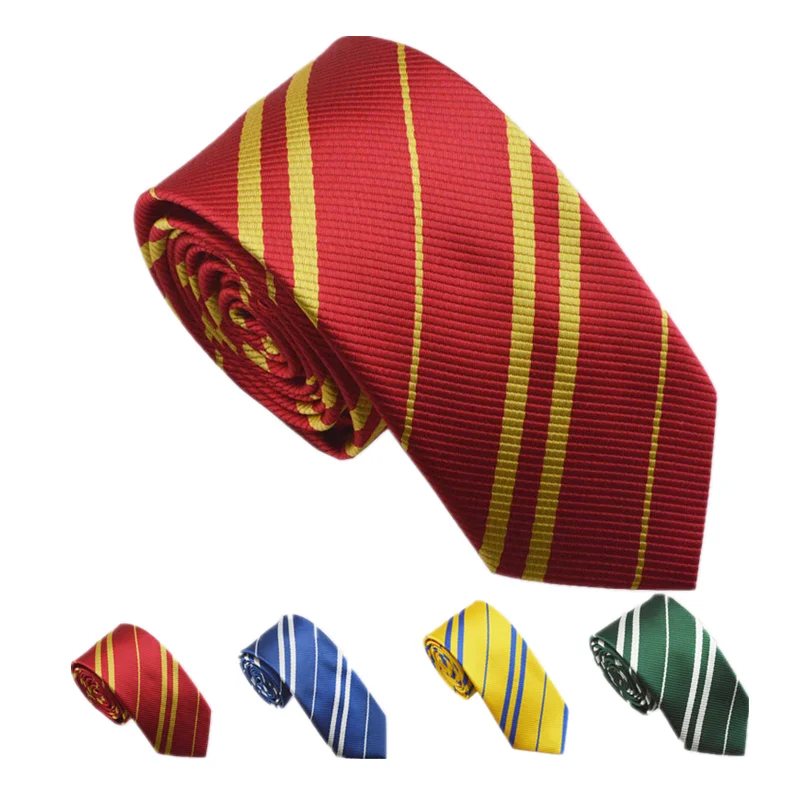 

Anime College Style Skinny NeckTies Adult Casual Badge Striped Tie Boys Girls Student Magic Slim Necktie Party