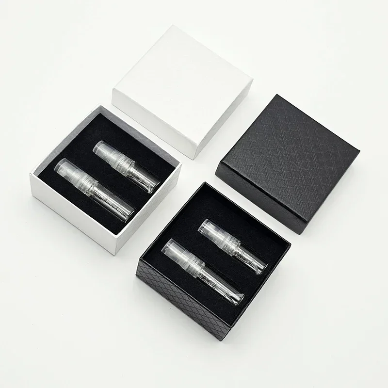 

30PCS Two Piece Set boxes for perfumes 2ml 3ml Scale empty perfume bottle mini perfume sample gift set box