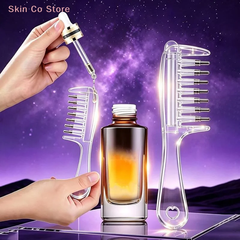 [CO]Multi Function Mini Portable Head Applicator Hair Care Anti Frizz Firming Scalp Nourish Anti Static[CO]