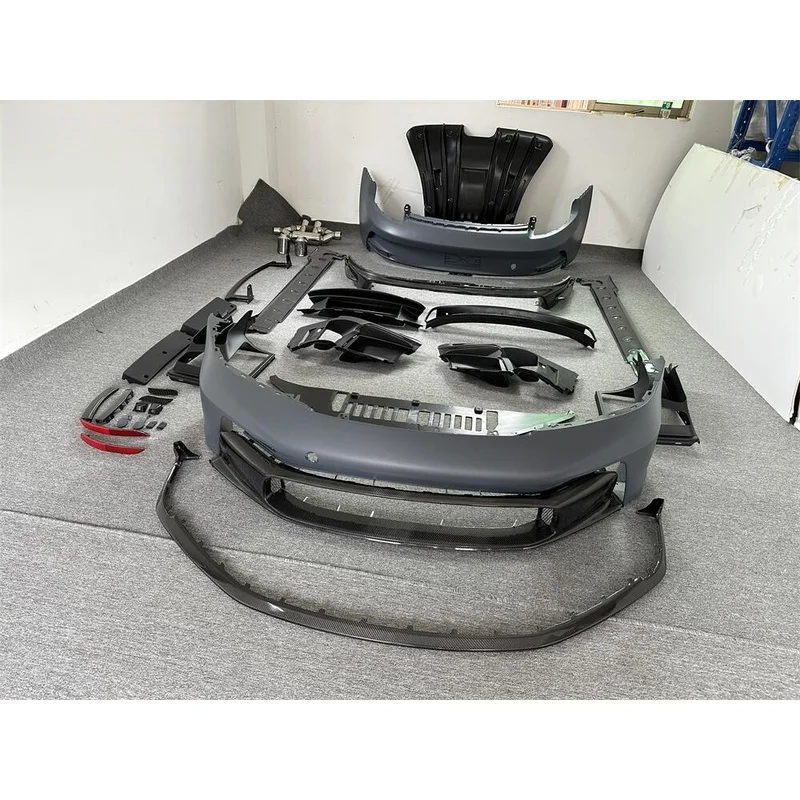 GT3 Style Injection Molded PP Body Kit Front Rear Bumper Side Skirt Spoiler Hood Fit 911 992 Car Exterior Modification Parts