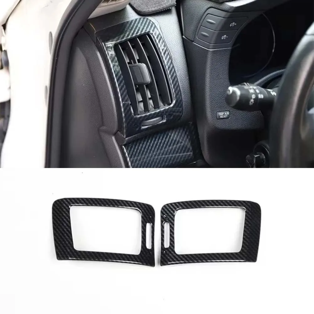 

For Infiniti G25 G37 2010-2013 Left Hand Drive Car Dashboard Air Vent Decoration ABS Frame Stickers Interior Accessories 2pcs