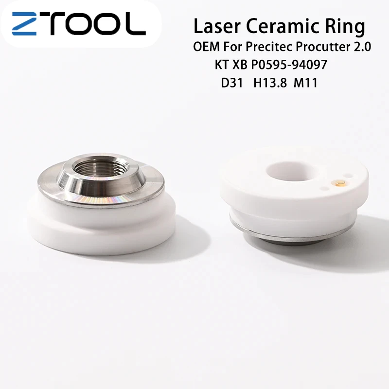 

Precitec Ceramic For Procutter 2.0 WTC- 08 Fiber Laser Cutting Head KT XB P0595-94097 Dia.31mm H13.8 M11WSX NC63