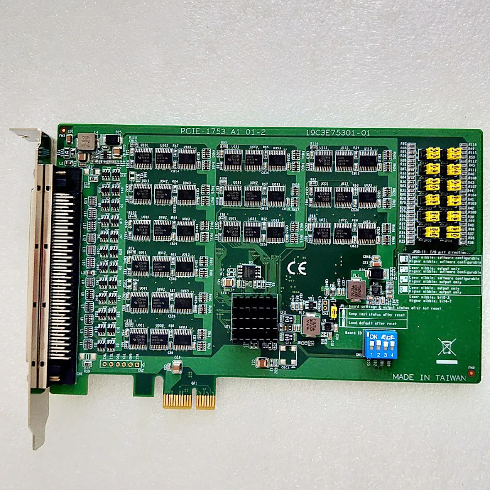 For Advantech 96-Channel Data Capture Card Digital Quantity I/0 Card PCIE-1753 A1 01-2