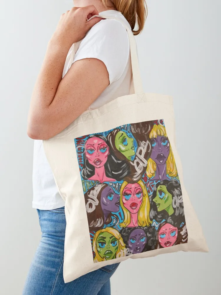 

S!CKENING L@DIEZ Tote Bag Canvas bag eco bag folding shopping trolley Cloth bags