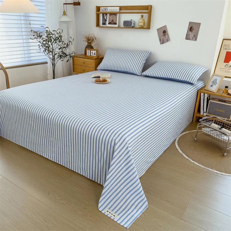 Pure Cotton Bed Flat Sheet Simple Comfortable Bed Sheet Extra Large Cotton Bed Sheet (No Pillow case )