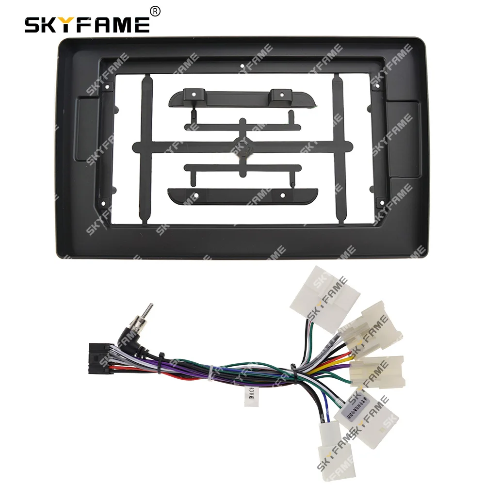 SKYFAME Car Frame Fascia Adapter Android Radio Dash Fitting Panel Kit For Toyota Coaster