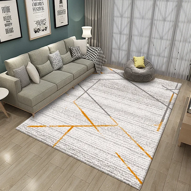 Brief Carpets For Living Room Geometric Bedroom Carpet Sofa Coffee Table Rugs Creative Study Room Floor Mat Nordic Area Rug