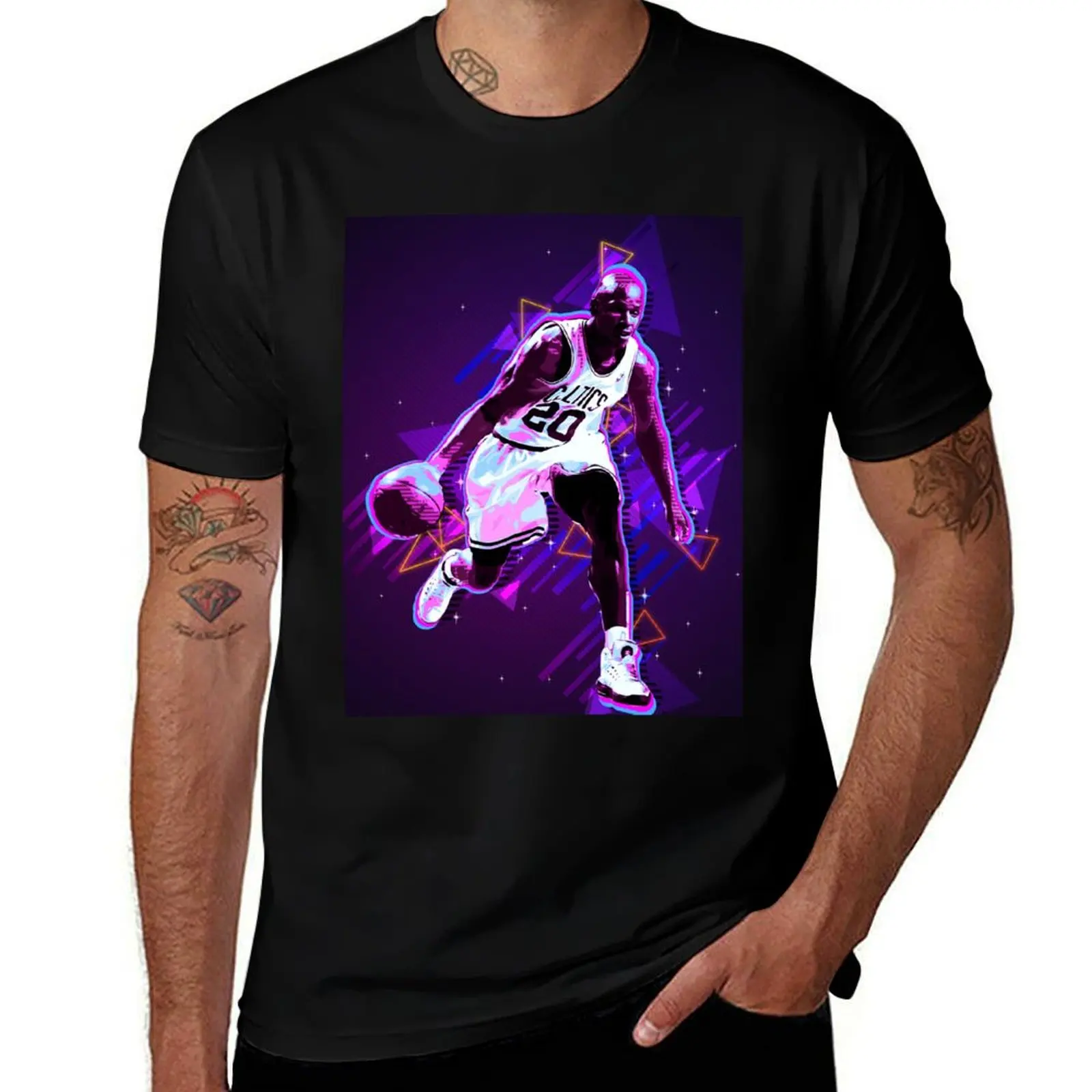 Ray Allen T-Shirt designer shirts animal prinfor boys custom shirt plus size men clothing