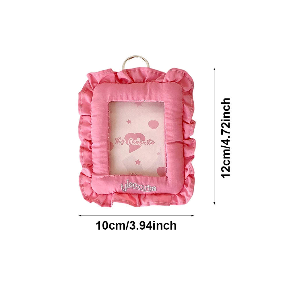 Funda para tarjetas de fotos de chica dulce estilo coreano Ins para sesión fotográfica de 3 pulgadas, soporte para sesión fotográfica con forma de almohada suave, tarjetero K-Pop Idol Goo