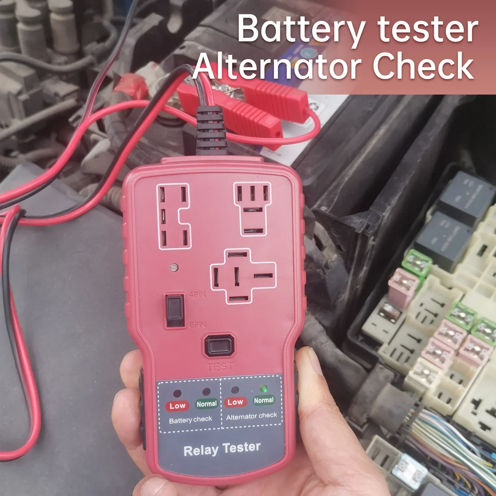 12 V Elektrische Auto Relais Tester Fahrzeug Batterie Schnelle Überprüfung Detektor LED Werkzeuge 2 in 1 Auto Batterie Tester Auto relais Detektor