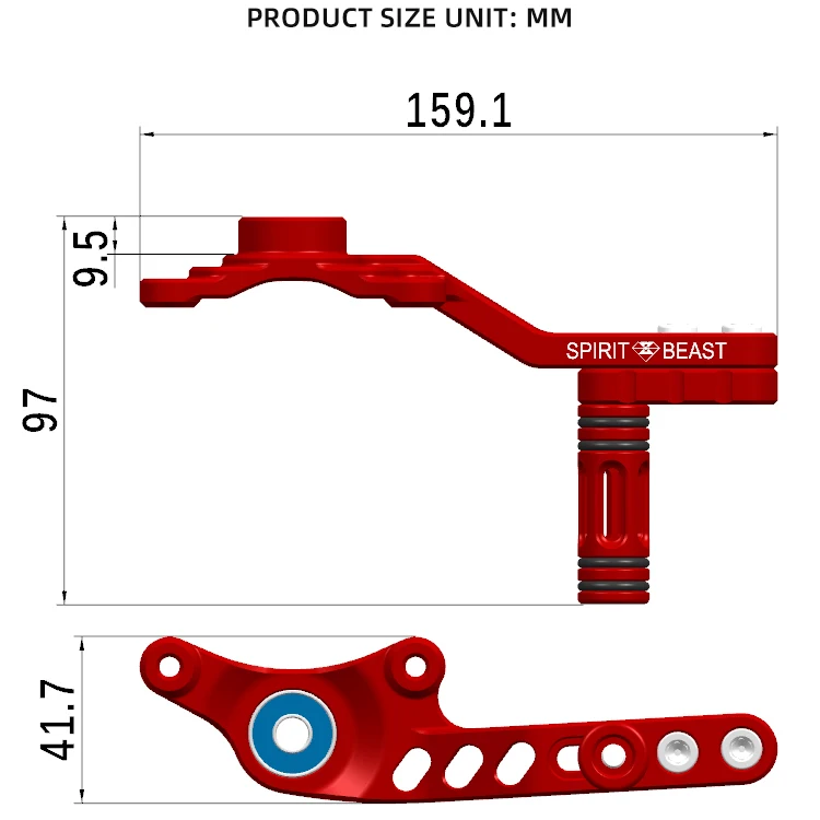 spirit beast motorcycle bracket gear shift lever adjustable shift lever modified Gear Lever mount accessories For CFMOTO 450SR