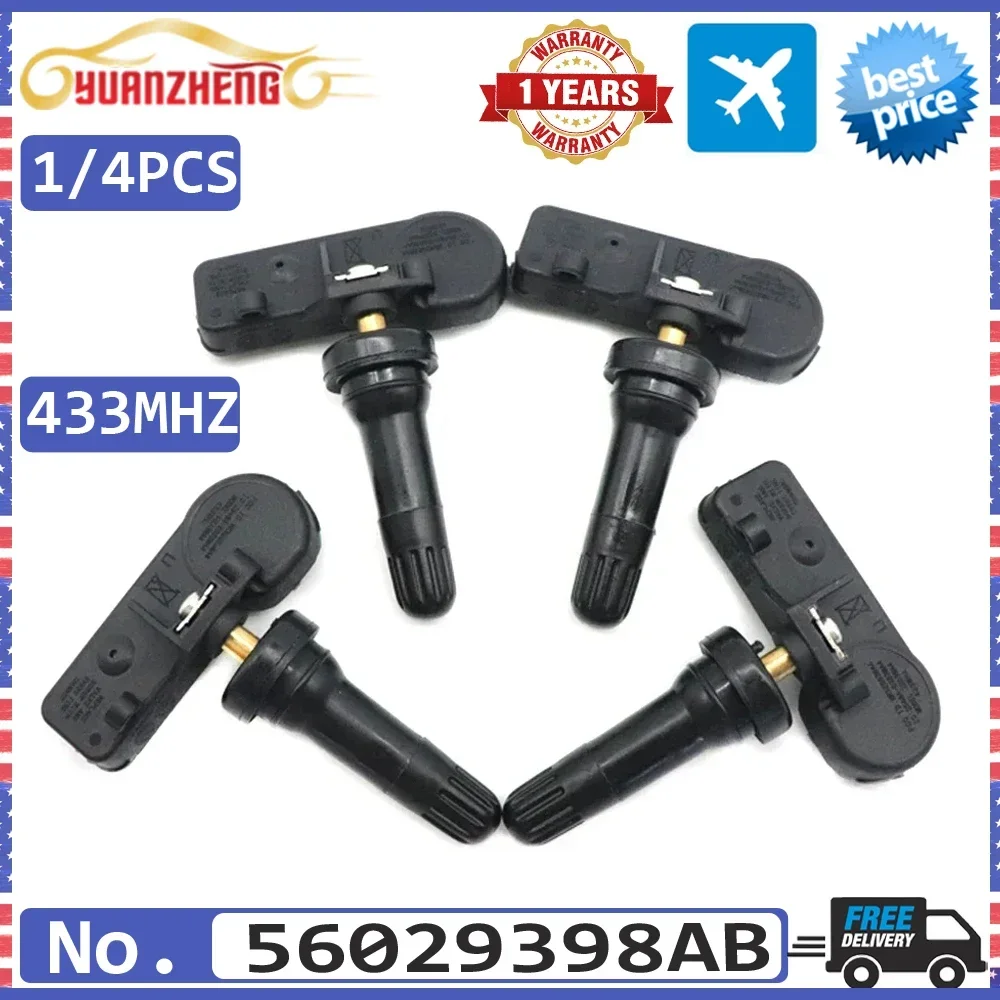 68241067AB TPMS Tire Tyre Pressure Sensor Monitor System 56029398AB For Dodge Ram 4500HD 5500HD Series Pickup 2011-2013 433MHz