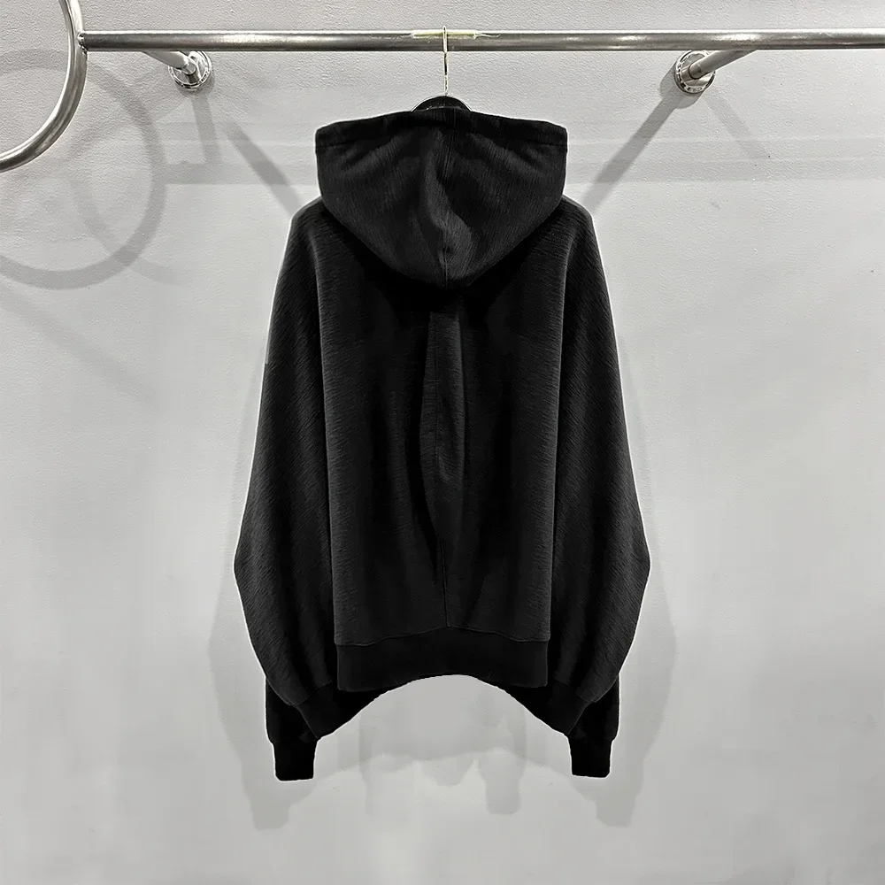 High Street Women's Dark RO Irregular Pullover Irregular Hooded Sweatshirt Knitted Streetwear Sweatshirt Hoodies Casual Top