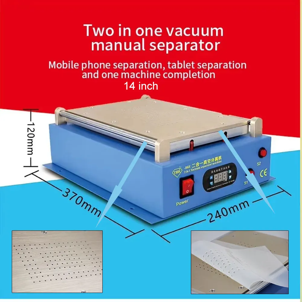 TBK-968 14 Inch Buit-in Air Pumps Automatic Vacuum LCD Screen Separator Machine For Smartphones And Tablets
