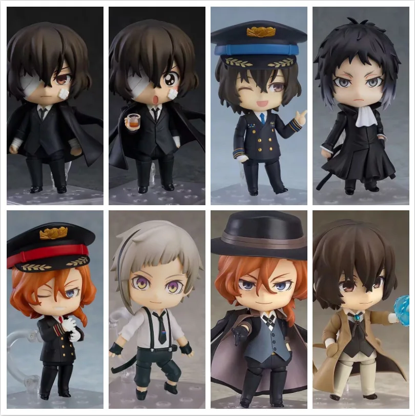 

10CM GSC Nendoroid 657 Osamu Dazai 676 Chuuya Nakahara 1191 Set Bungo Stray Dogs Movable Face Plates Joints Anime Figure Boxed