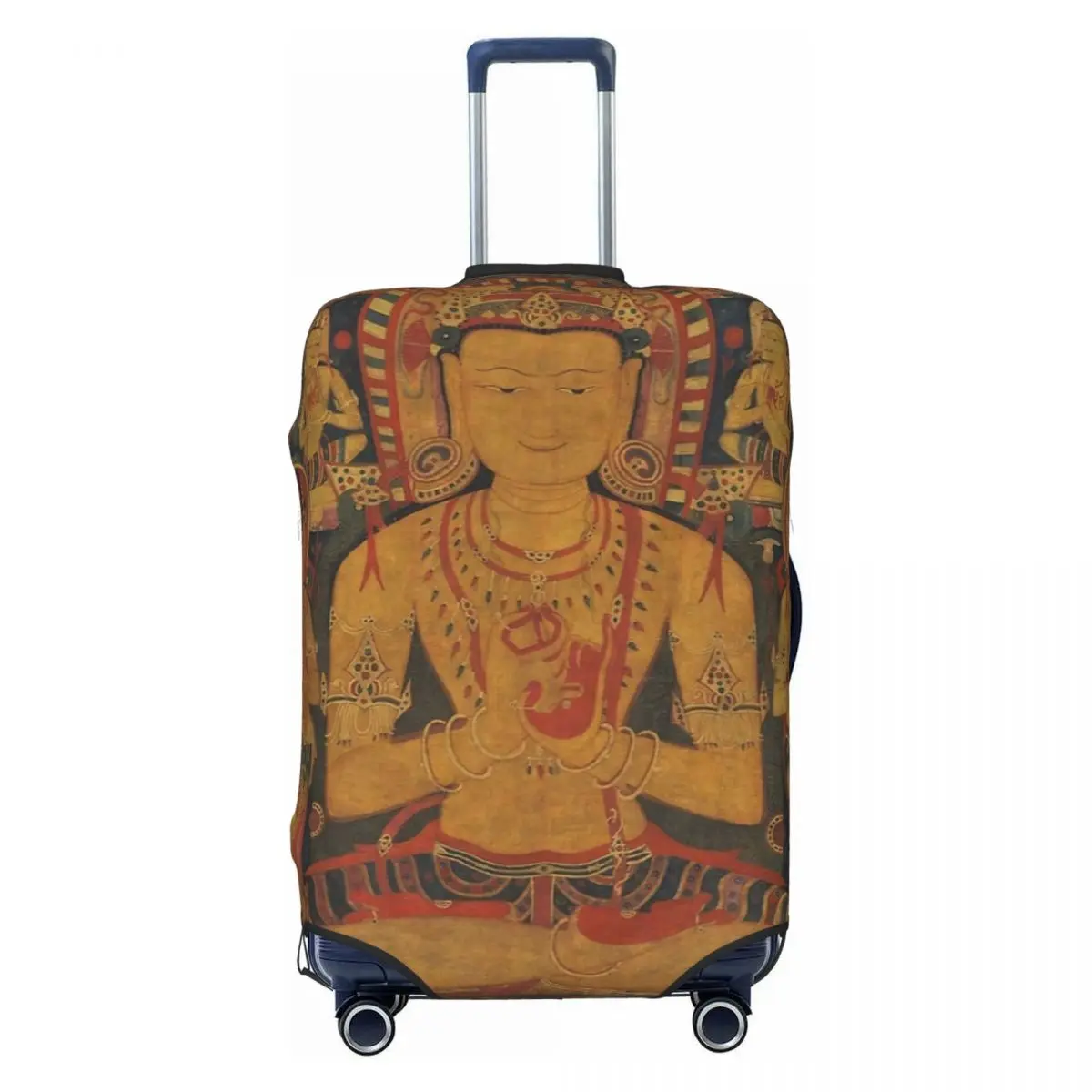 Tantric Buddha Canvas Print Luggage Protective Dust Covers Elastic Waterproof 18-32inch Suitcase Cover Travel Accessories