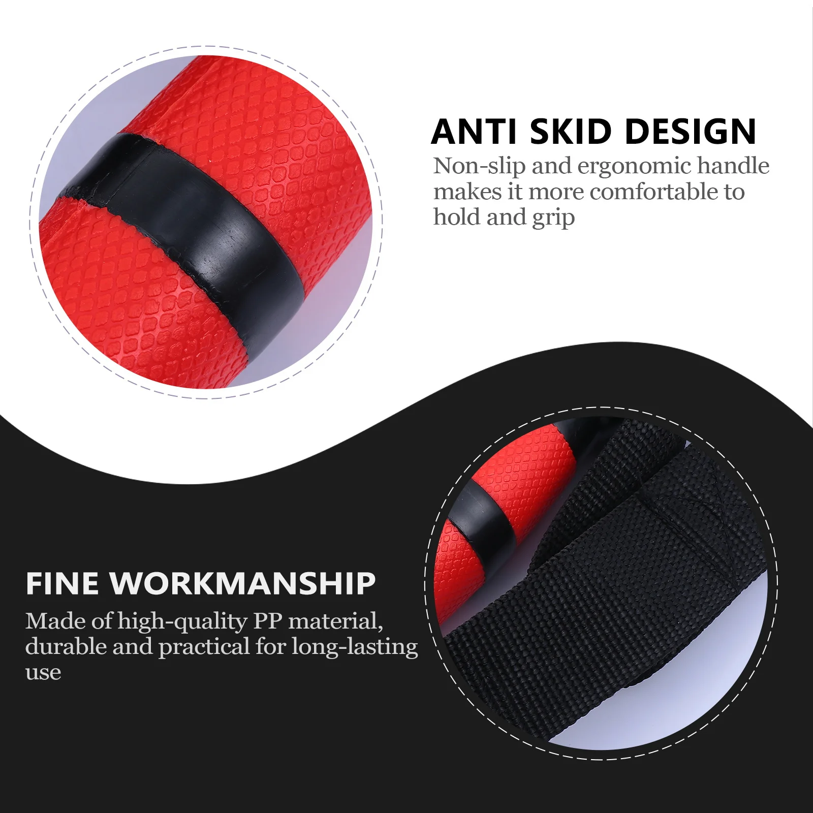 

1Pcs Fitness Cable Handle Heavy Duty PP Material Non Slip Ergonomic Handle Exercise Pull Up Grip Resistance Band