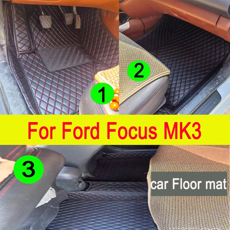 

Custom Car Floor Mats For Ford Focus MK3 2012-2018 Years Accessories