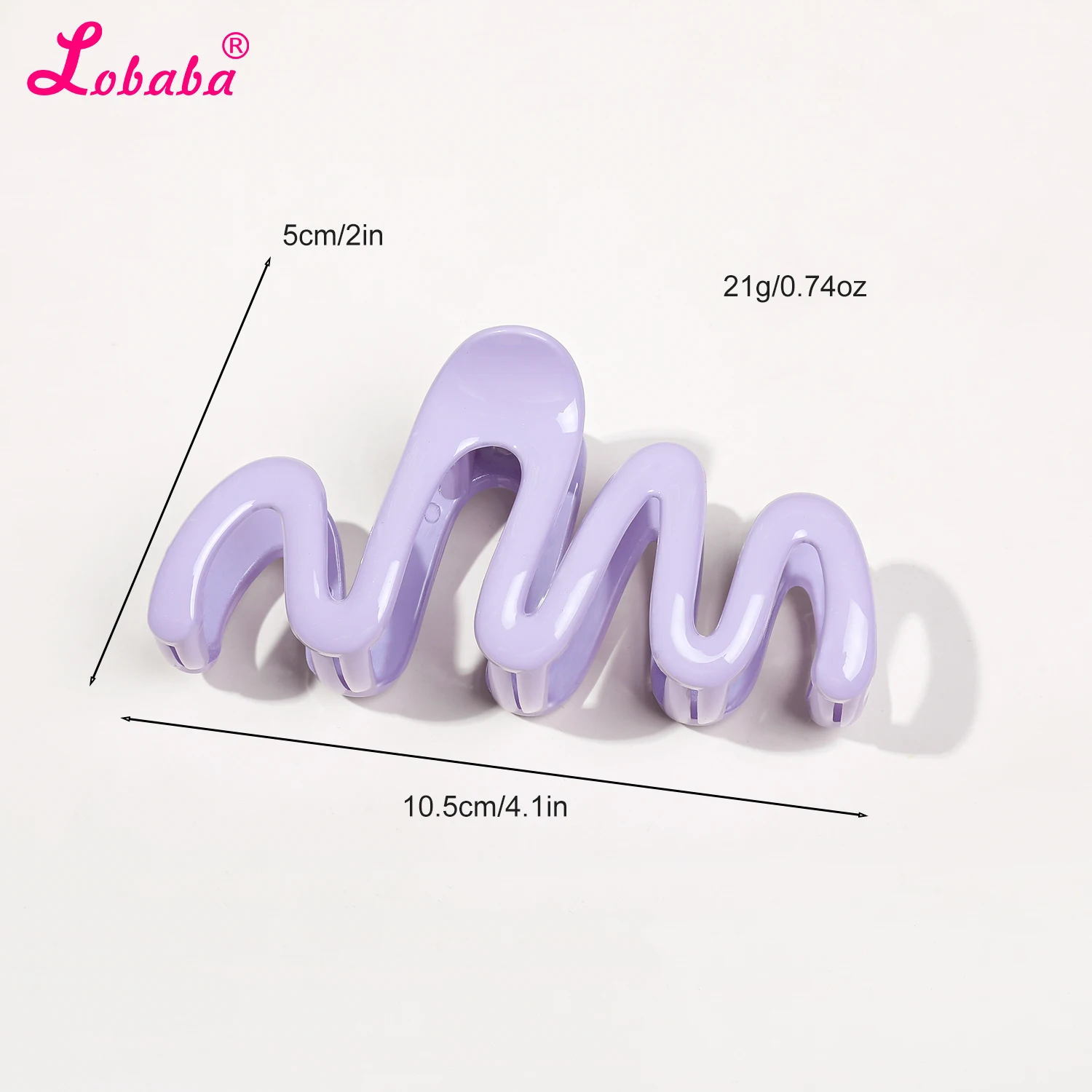 New Colorful Jelly Wave Hair Claw Clips,4.1 Inch Hairpin for Women Girls Thin Thick Hair,Big Banana Clips,Strong Hold jaw clips