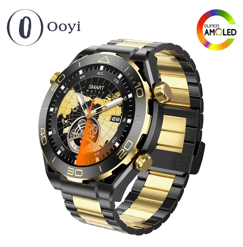 

Ooyi OY11 Smart Watch 2024 for men women BT Call Compass AI Voice Assistant Finger Gesture for Huawei Xiaomi Apple Iphone