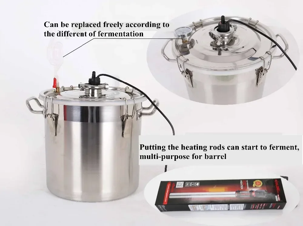Multiple Capacity Home Alcohol Wine Distiller Whisky Vodka Maker Liquor Brewing Equipment for Home Lab Brewing Distillation