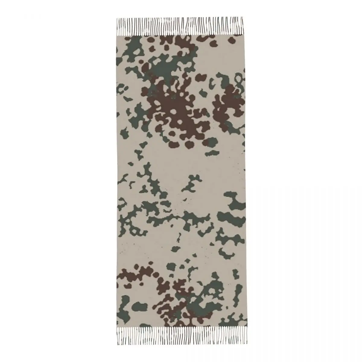 Splintertarn German WW2 Camouflage Army Military Camo Scarf Tassel Scarves Women Soft Warm Shawls and Wraps Large  Shawl Wrap