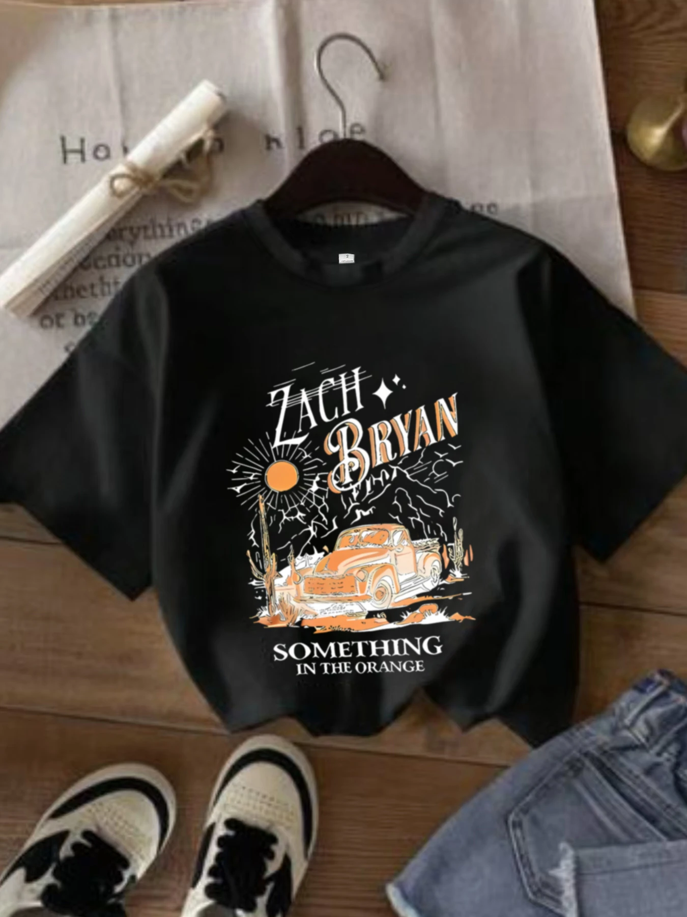 

SOMETHING Car Pattern Print T-Shirt Fashionable Women's Top Summer Short Sleeve Women's Clothing