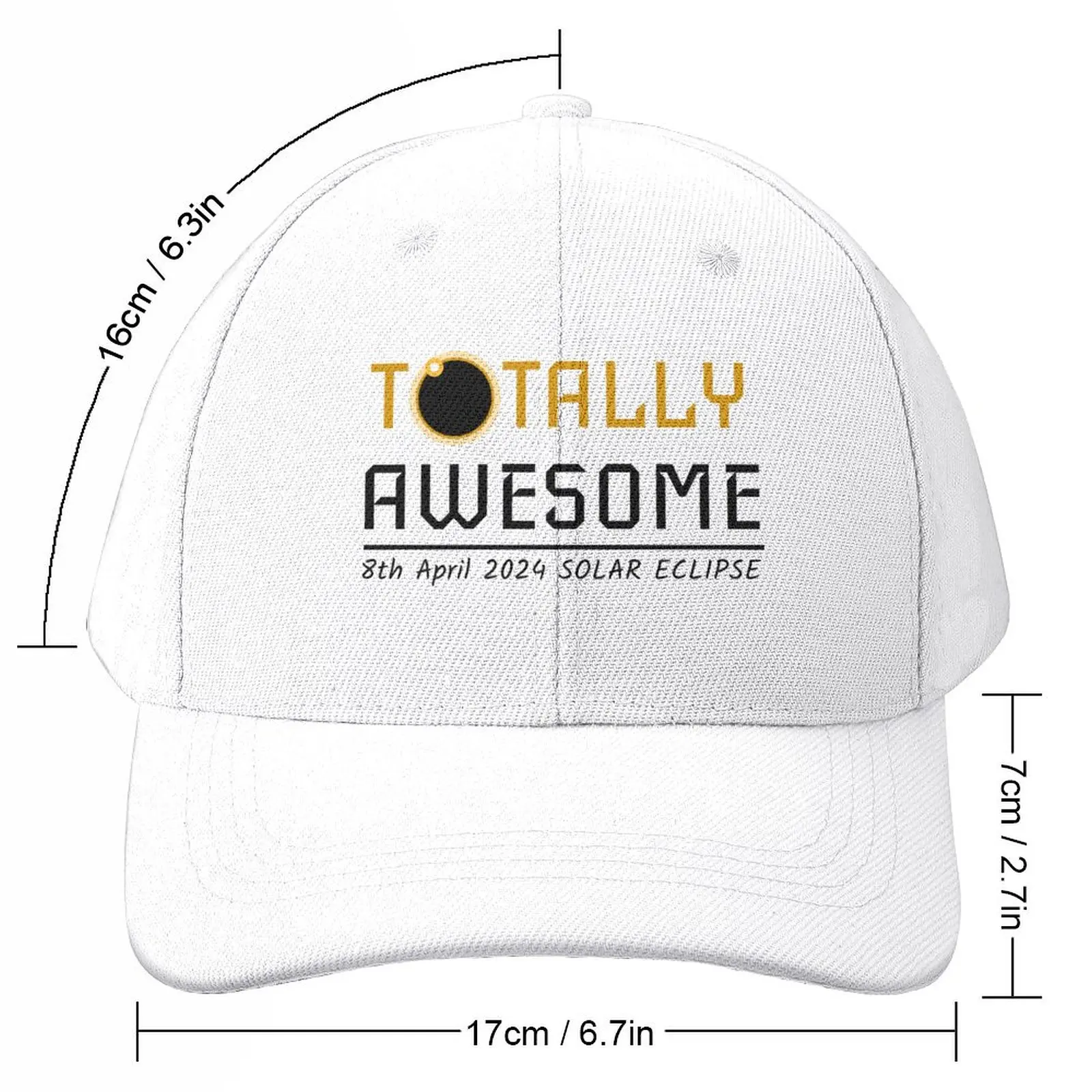 Solar Eclipse 2024 - Totally Awesome Baseball Cap summer hat Wild Ball Hat tea Hat Male Women's