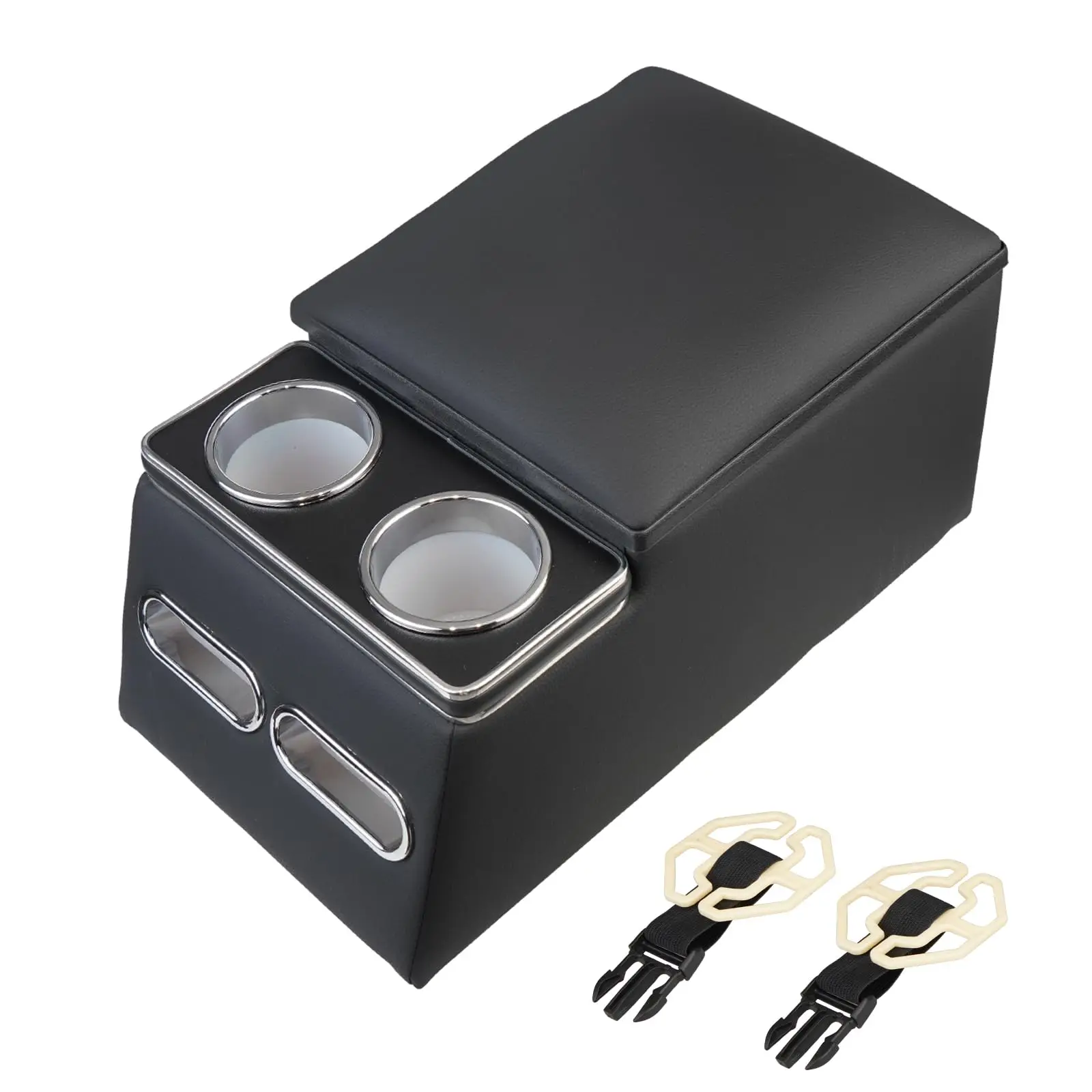 For Universal Car Back Seat Armrest Box On Seats Cup Holders Storage Box MPV Rear Armrest Box