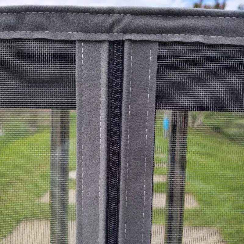 Summer Anti-Mosquito Window Mesh Curtain Zipper Opening Design Dustproof Screen Fiberglass Window Net Customizable Home Supplies