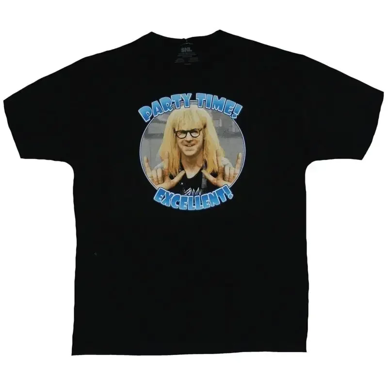 Saturday Night Live Mens T Shirt Party Time Excellent Rocking Garth Image