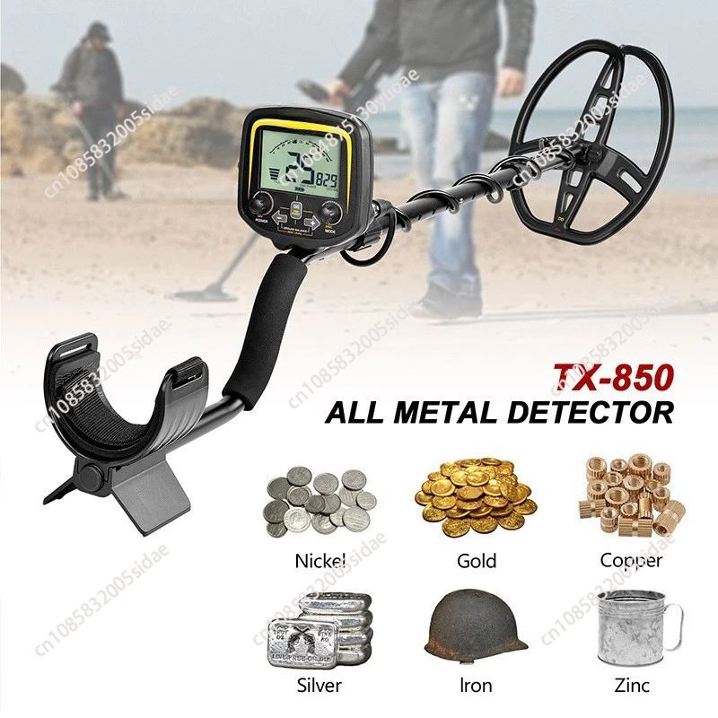 Professional TX-850 Gold Metal Detector High Performance Underground Treasure Hunter TX850 LCD Screen Display Super Stable Modes