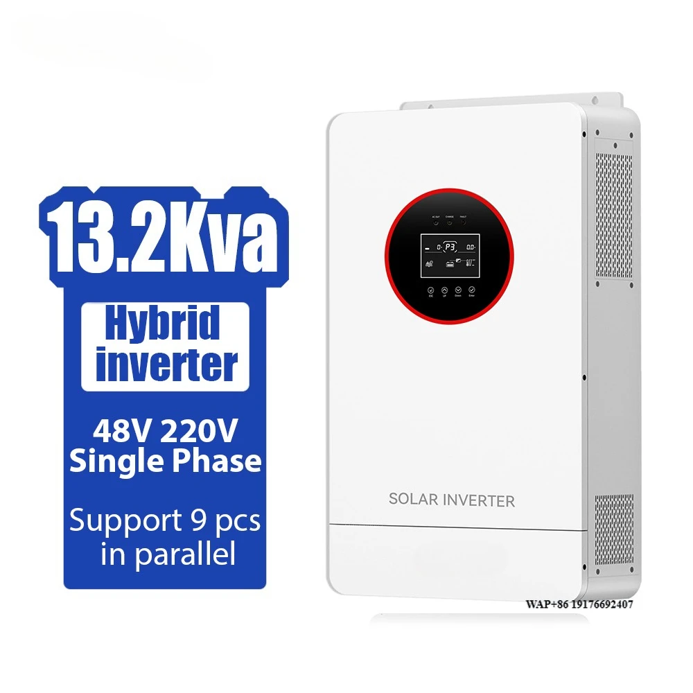 EU Standard 13.2Kw Hybrid Solar Inverter High Voltage 48V 220V 13.2Kva Solar Hybrid Inverter for Home Solar System
