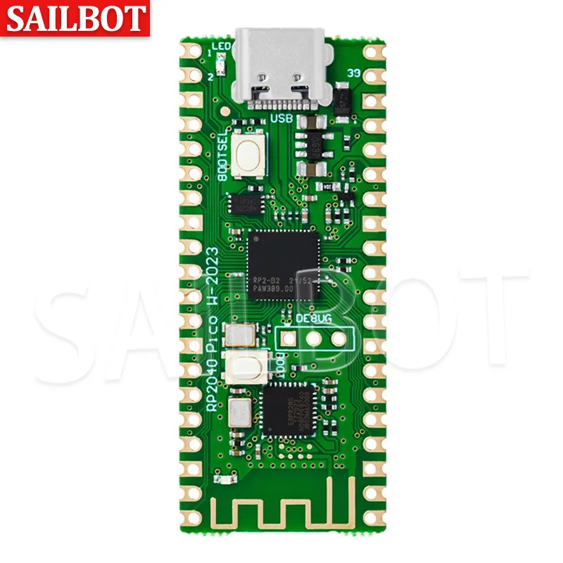 Raspberry Pi Pico Board RP2040 PICO W Dual-Core 264KB ARM Low-Power Microcomputers High-Performance Cortex-M0+ Processor