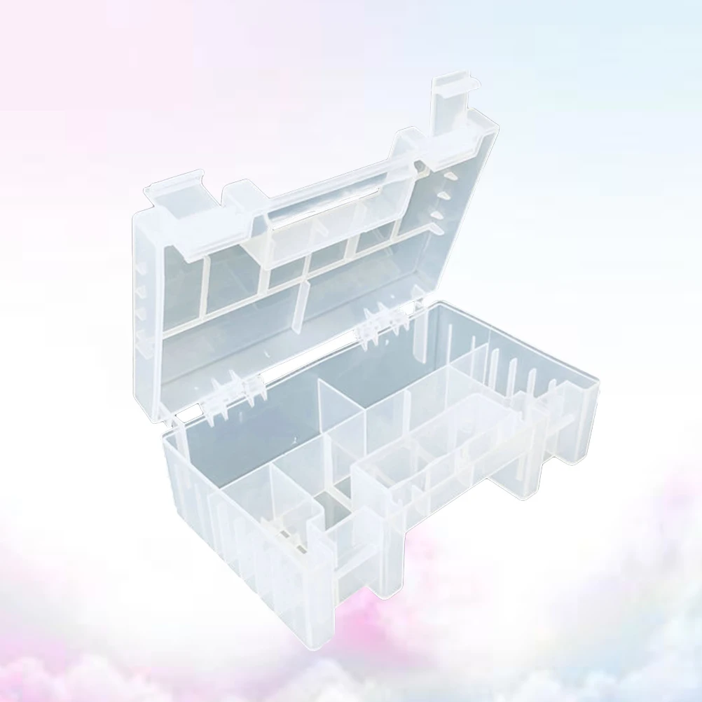 صندوق حامل تخزين بلاستيكي شفاف رقم 5 18650 منظمة متعددة الوظائف تمنع دوران الصرف القصير #6