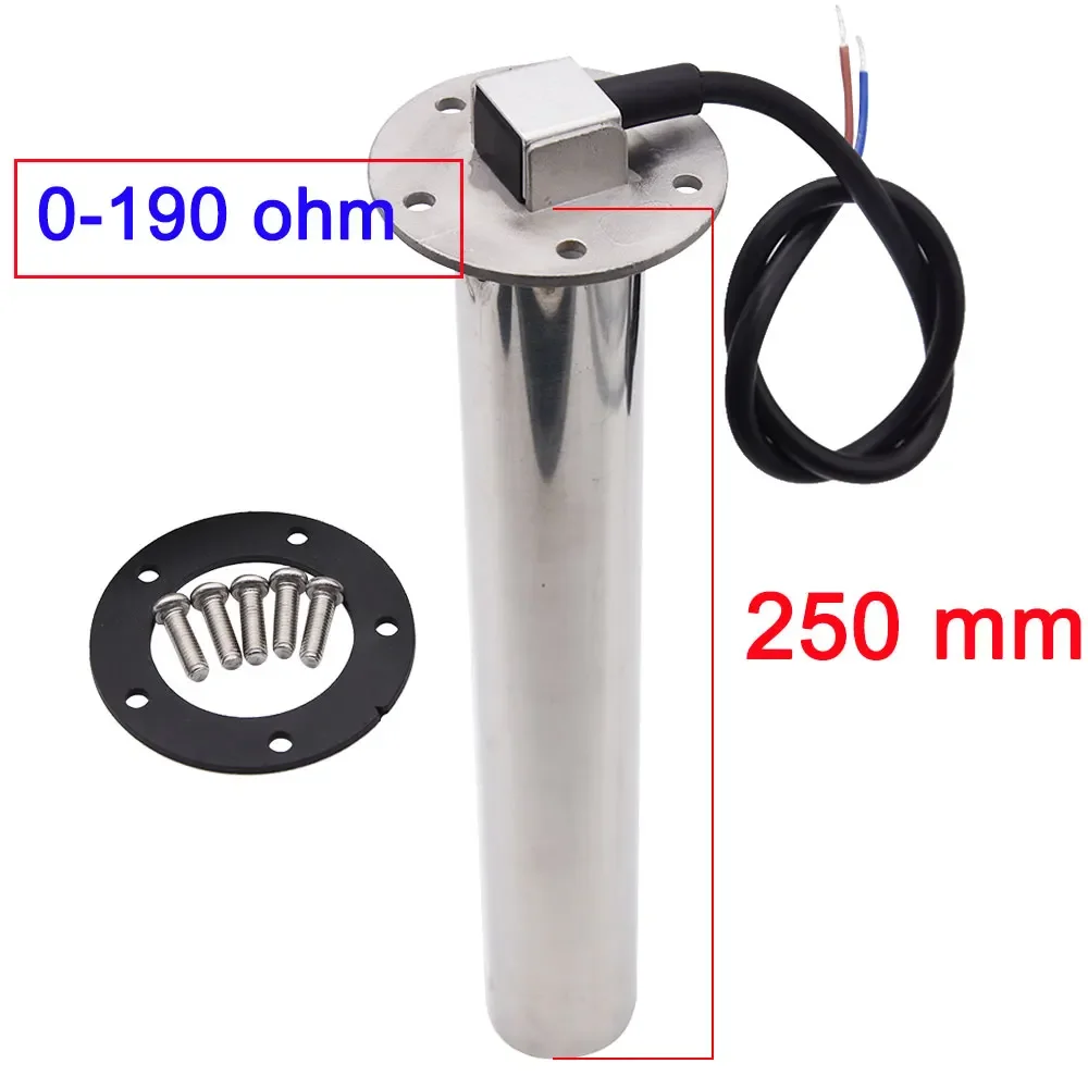 52MM Water Level+Sewage Level Meter Digital Dual Gauge Water Or Sewage Level Sensor 0-190ohm HTG for Boat Car 12V 24V Customized image 3