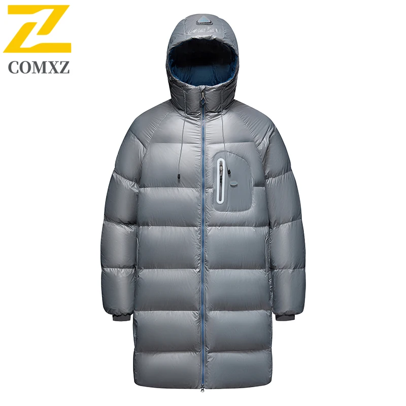 

Mens Down Jacket 90% Duck Down Skiing Thick Warm Padded Jacket Luxury Outdoor Travel Lightweight Comfort Winter Down Coats